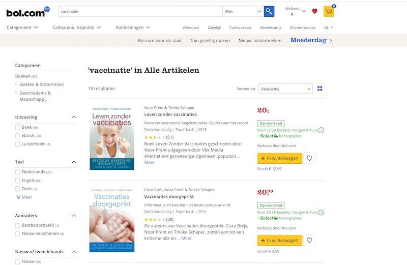 bol.com resultaten